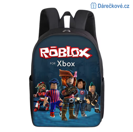 Dětský školní batoh Roblox, výška 42cm - modrý