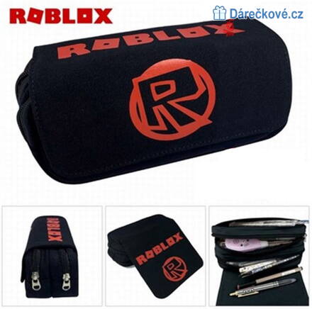 Školní penál na zip Roblox, 2 zipy – typ 2