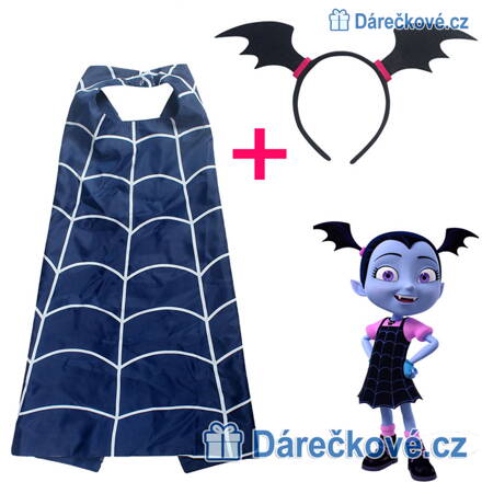 Karnevalový kostým ze seriálu Vampirina, plášť s čelenkou