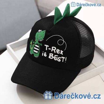 Dětská kšiltovka dinosaurus T-REX, 4 barvy