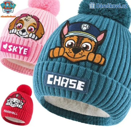 Zimní pletená čepice Tlapková patrola (Paw Patrol)