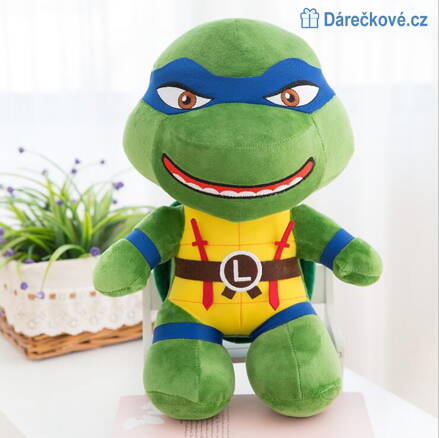 Plyšová Ninja želva 25/40cm - Leonardo