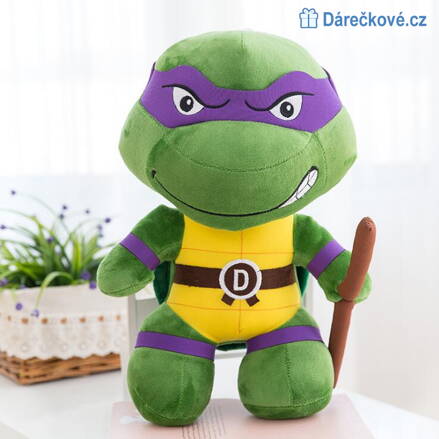 Plyšová Ninja želva 25/40cm - Donatello