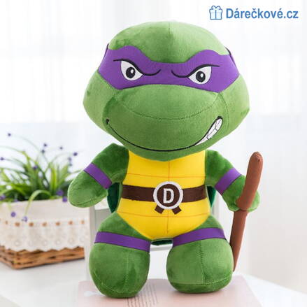 Plyšová Ninja želva 25cm - Donatello