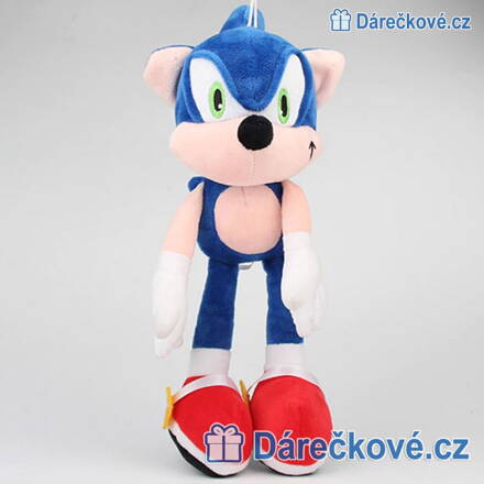 Plyšák ze seriálu Dobrodružství Ježka Sonica / Sonic, 30cm