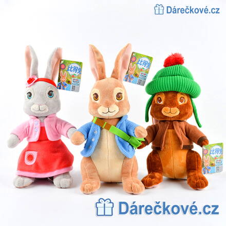  Plyšové hračky z pohádky Králíček Petr (Peter Rabbit)