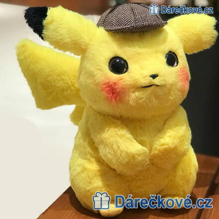 Pokemon plyšový Pikachu detektiv, vel. 20/28cm