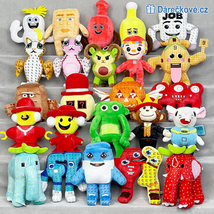 Plyšáci z Roblox hry Steal a Brainrot, 20 typů