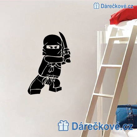 Ninja z Lego Ninjago, samolepka na zeď