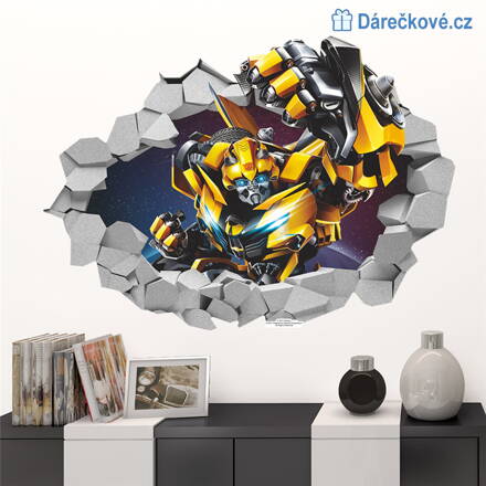 Samolepka na zeď Transformers Bumblebee