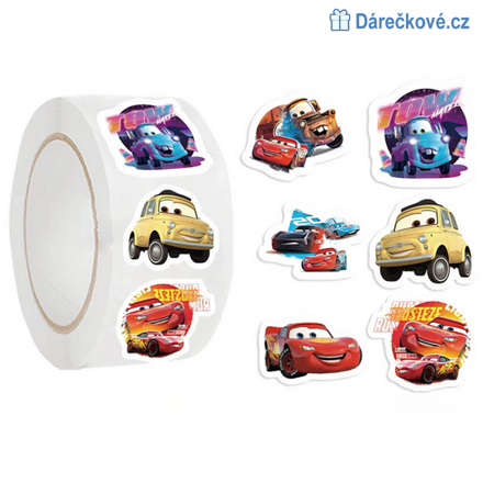 500 ks samolepek Cars / Auta