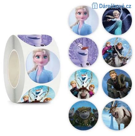 500 ks samolepek Ledové království (Frozen)