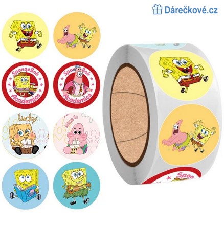 500 ks samolepek Spongebob. typ 2