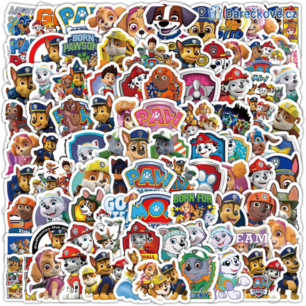 100 ks samolepek Tlapková patrola (PAW Patrol)