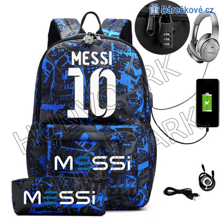 Messi - fotbalový dětský batoh + penál, typ 1
