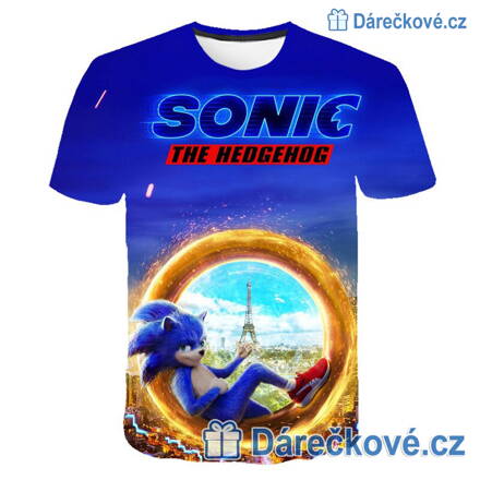Dětské tričko z pohádky Ježek Sonic – Sonic v kruhu