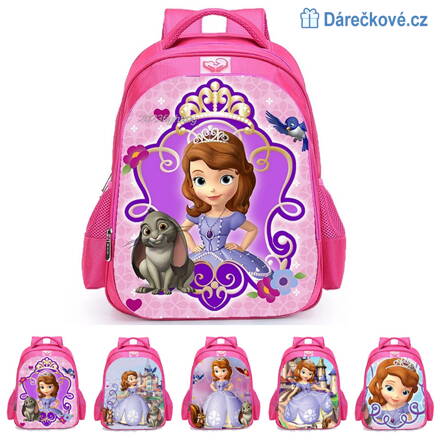Dětský batoh (batůžek) princezna Sofie (Sofia), 5 druhů