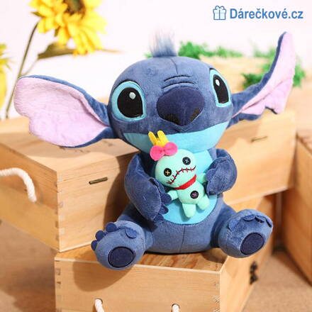 Plyšový Stitch z pohádky Lilo a Stitch - modrá / růžová