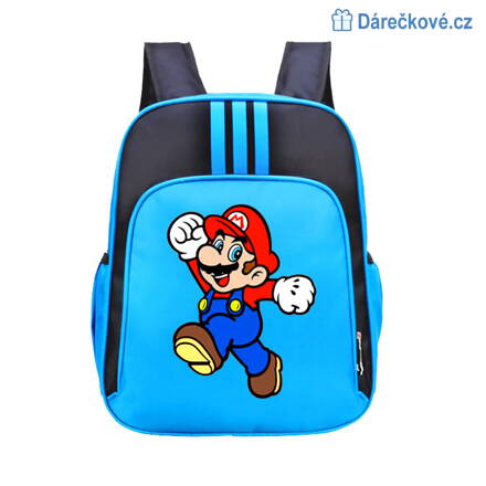 Dětský batoh (batůžek) s motivem Super Mario, 5 barev, Typ 1
