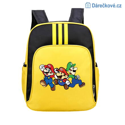 Dětský batoh (batůžek) s motivem Super Mario, 5 barev, Typ 3